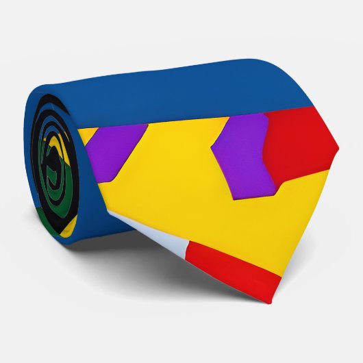 Tropical Color Spec Krawatte (Gerollt)