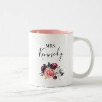Tropical Colorful Summer Floral Mrs. Newlywed Brid