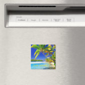 Tropical Cook Islands Paradise Magnet (In Situ (Geschirrspüler))