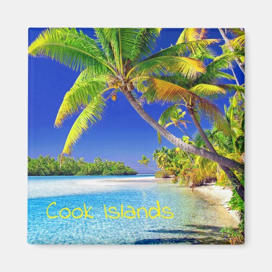 Tropical Cook Islands Paradise Magnet (Vorne)