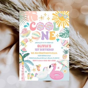 Tropical Cool One Geburtstagseinladung Einladung
