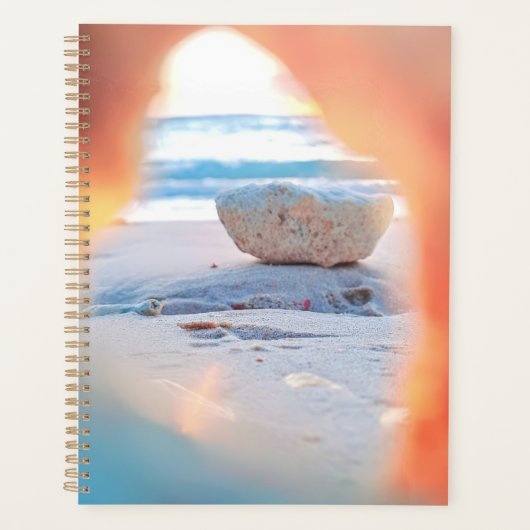 Tropical Coral Beach Planner Planer (Vorderseite)