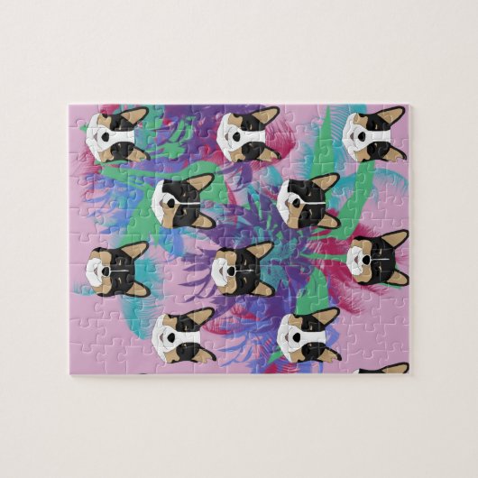 Tropical Corgi Puzzle (Horizontal)