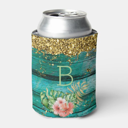 Tropical Country Chic Monogram Dosenkühler (Kanne Vorderseite)