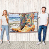 Tropical Cowgirl Western trifft sich mit Tropical Decke