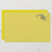 Tropical Crane Stationery Briefpapier (Vorne/Hinten)