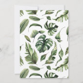 Tropical Crest Hibiscus Hawaii Destination Wedding Einladung (Rückseite)