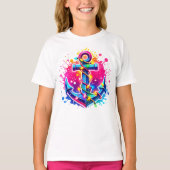 Tropical Cruise Christmas Anchor with Lights T-Shirt (Vorderseite)