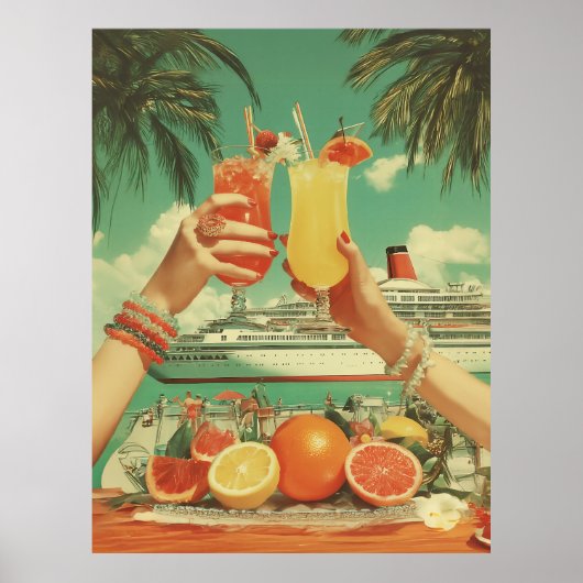 Tropical Cruise Cocktail Bliss Poster (Vorne)