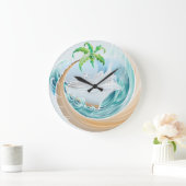 Tropical Cruise Große Wanduhr (Zuhause)