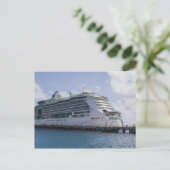 Tropical Cruise Ship Postkarte (Stehend Vorderseite)
