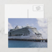 Tropical Cruise Ship Postkarte (Vorne/Hinten)