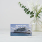 Tropical Cruise Ship Visitenkarte (Stehend Vorderseite)