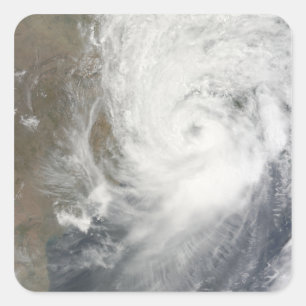 Tropical Cyclone Aila Quadratischer Aufkleber