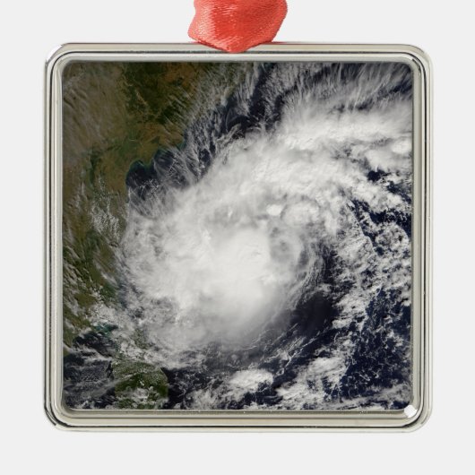 Tropical Cyclone Baaz Ornament Aus Metall (Vorne)