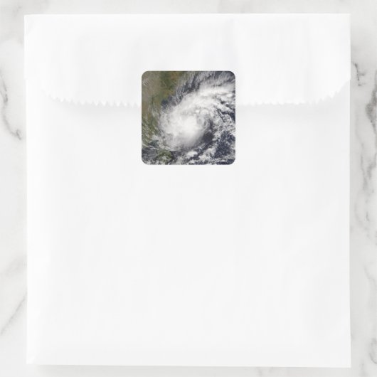 Tropical Cyclone Baaz Quadratischer Aufkleber (Tasche)