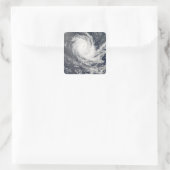 Tropical Cyclone Carina Quadratischer Aufkleber (Tasche)