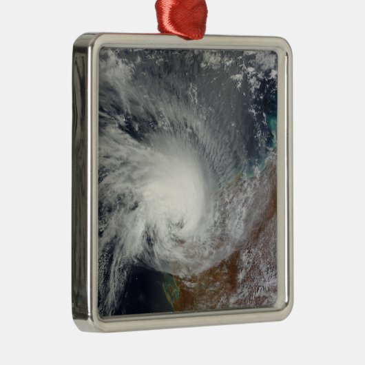 Tropical Cyclone Carlos Ornament Aus Metall (Rechts)