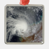 Tropical Cyclone Carlos Ornament Aus Metall (Vorne)