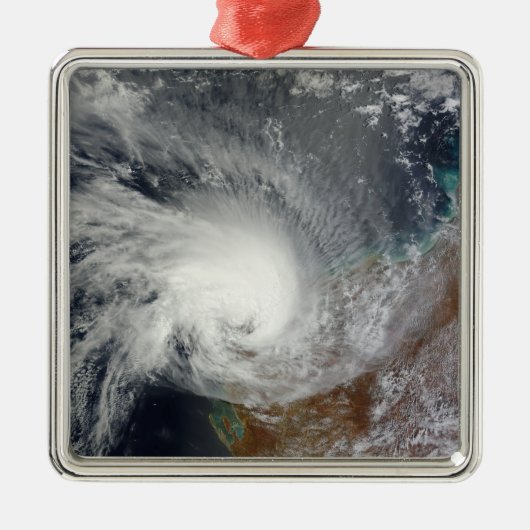 Tropical Cyclone Carlos Ornament Aus Metall (Vorne)