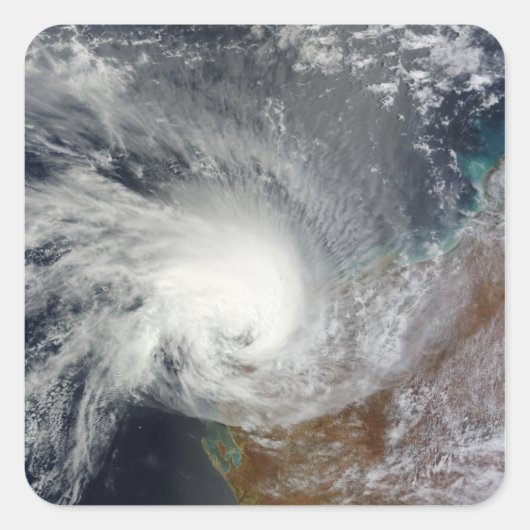 Tropical Cyclone Carlos Quadratischer Aufkleber (Vorderseite)