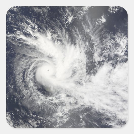 Tropical Cyclone Daman Quadratischer Aufkleber (Vorderseite)