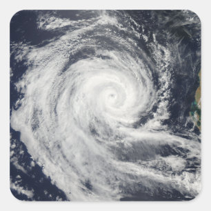 Tropical Cyclone Dianne Quadratischer Aufkleber