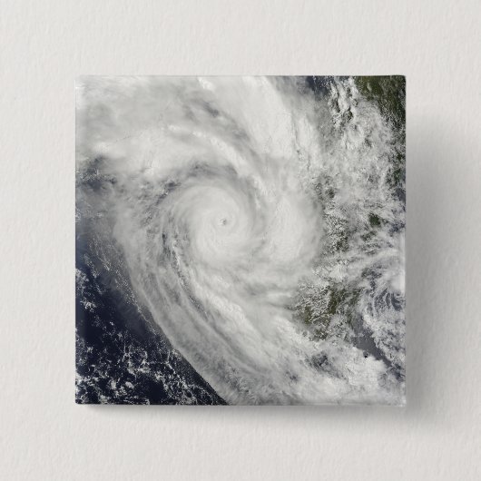 Tropical Cyclone Fanele über Madagaskar Button (Vorderseite)