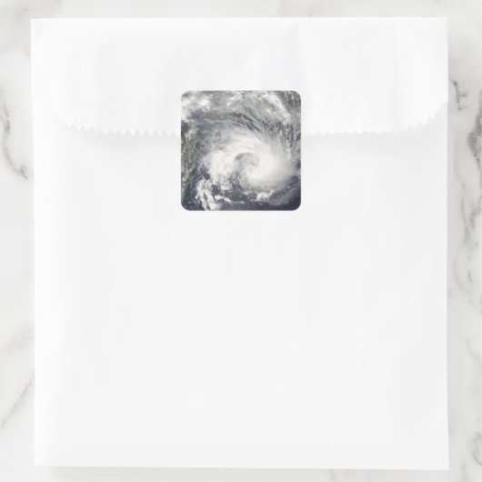 Tropical Cyclone Gael Quadratischer Aufkleber (Tasche)