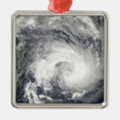Tropical Cyclone Gael Silbernes Ornament (Vorne)