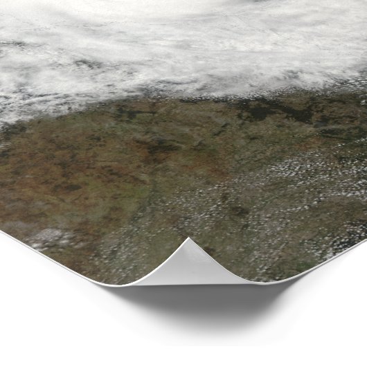 Tropical Cyclone Hamish über Australien Poster (Ecke)