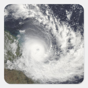 Tropical Cyclone Hamish über Australien Quadratischer Aufkleber