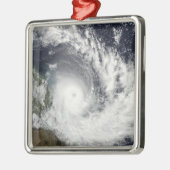 Tropical Cyclone Hamish über Australien Silbernes Ornament (Links)