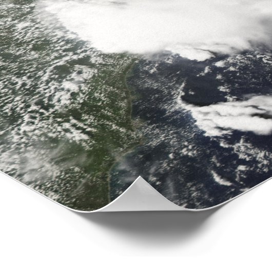 Tropical Cyclone Jokwe Poster (Ecke)