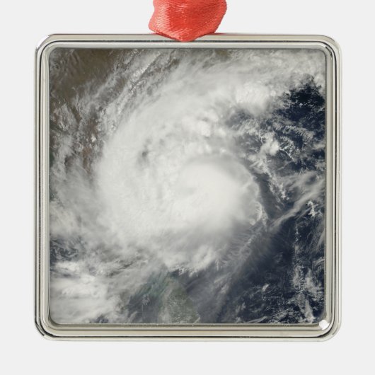 Tropical Cyclone Laila Ornament Aus Metall (Vorne)