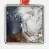 Tropical Cyclone Laurence Silbernes Ornament (Vorne)