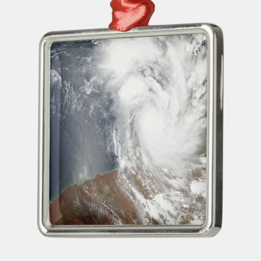 Tropical Cyclone Laurence Silbernes Ornament (Links)