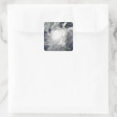 Tropical Cyclone Linfa Quadratischer Aufkleber (Tasche)