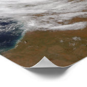 Tropical Cyclone Magda kommt an Land in Australien Poster (Ecke)