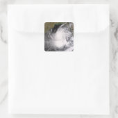 Tropical Cyclone Nargis Quadratischer Aufkleber (Tasche)
