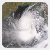 Tropical Cyclone Nargis Quadratischer Aufkleber (Vorderseite)