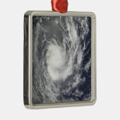 Tropical Cyclone Pat Silbernes Ornament (Rechts)