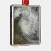 Tropical Cyclone Paul über Australien Silbernes Ornament (Rechts)