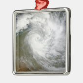 Tropical Cyclone Paul über Australien Silbernes Ornament (Links)