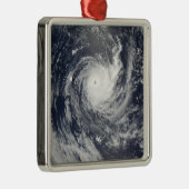 Tropical Cyclone Wilma Silbernes Ornament (Rechts)