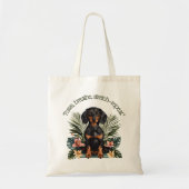 Tropical Dachshund Zen Tragetasche (Vorne)