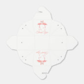 Tropical Danke Pink Wedding Flamingos Bridal Geschenkschachtel (Ungefaltet)