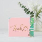 Tropical Danke Postcard Postkarte (Stehend Vorderseite)