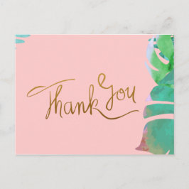 Tropical Danke Postcard Postkarte