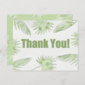 Tropical Dankeschön Card (Paper Cut Effect) Einladung (Vorne/Hinten)